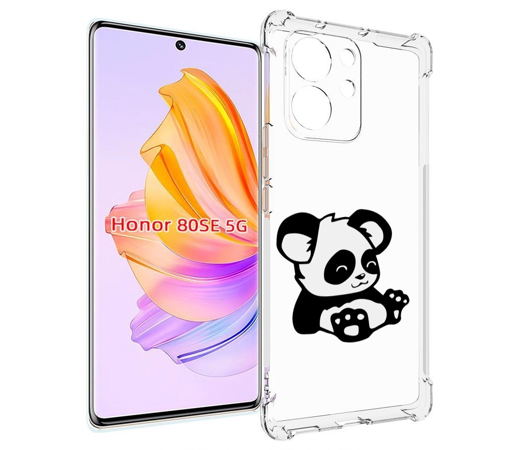 

Чехол MyPads панда-детеныш детский для Honor 80 SE, Прозрачный, Tocco