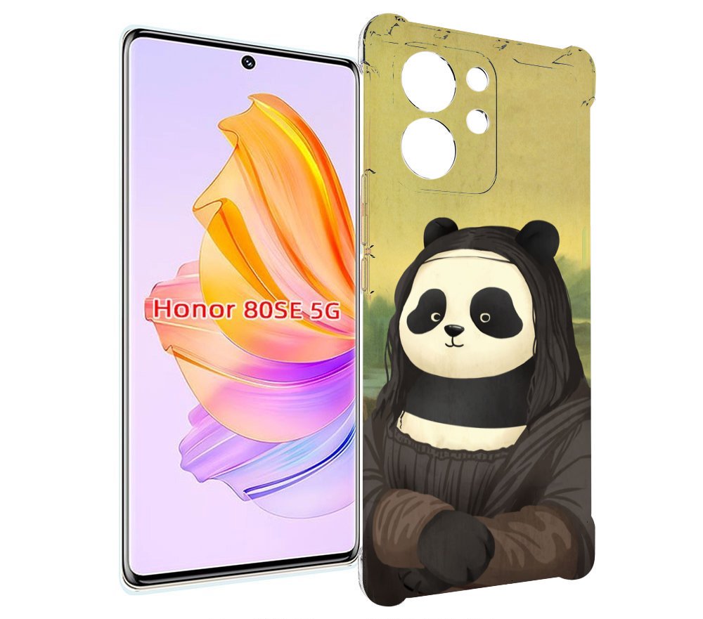 

Чехол MyPads панда монализа для Honor 80 SE, Прозрачный, Tocco