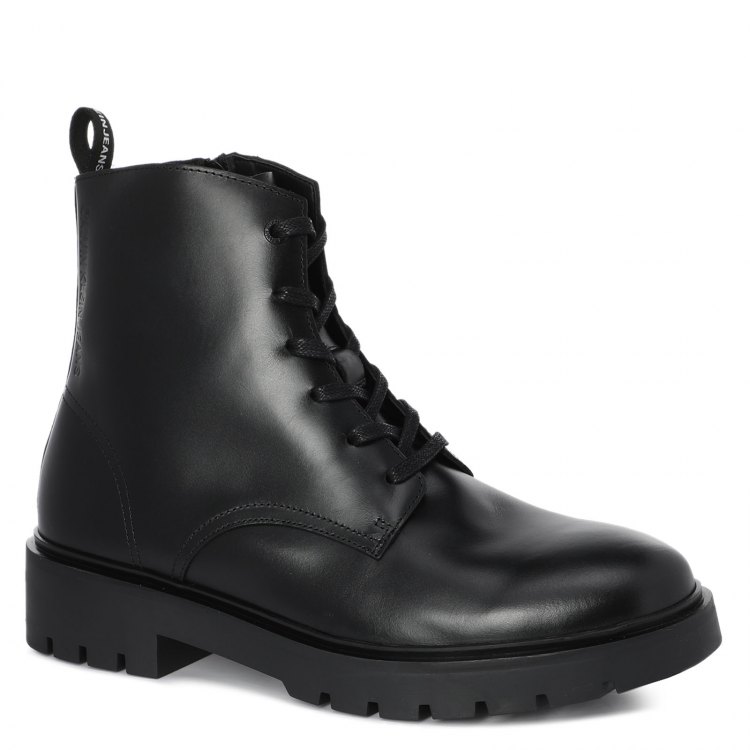 фото Мужские ботинки calvin klein jeans combat mid laceup boot elevated цв. черный 45 eu