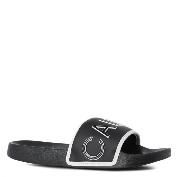 фото Мужские шлепанцы calvin klein jeans slide padded ck ym0ym00073 цв. черный 46 eu