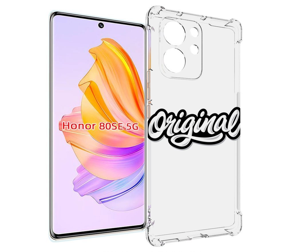 

Чехол MyPads оригинал-надпись для Honor 80 SE, Прозрачный, Tocco