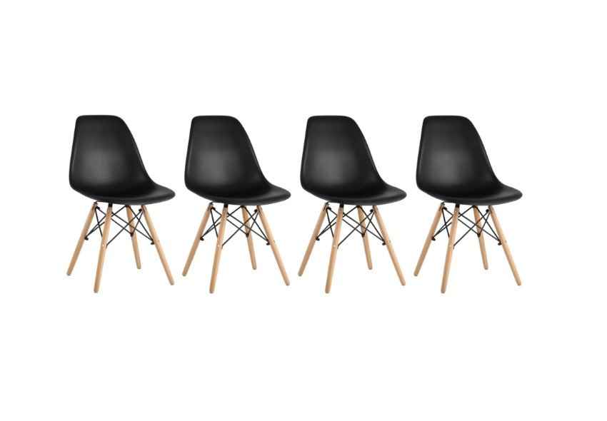 фото Комплект стульев ridberg dsw eames 4 шт. black