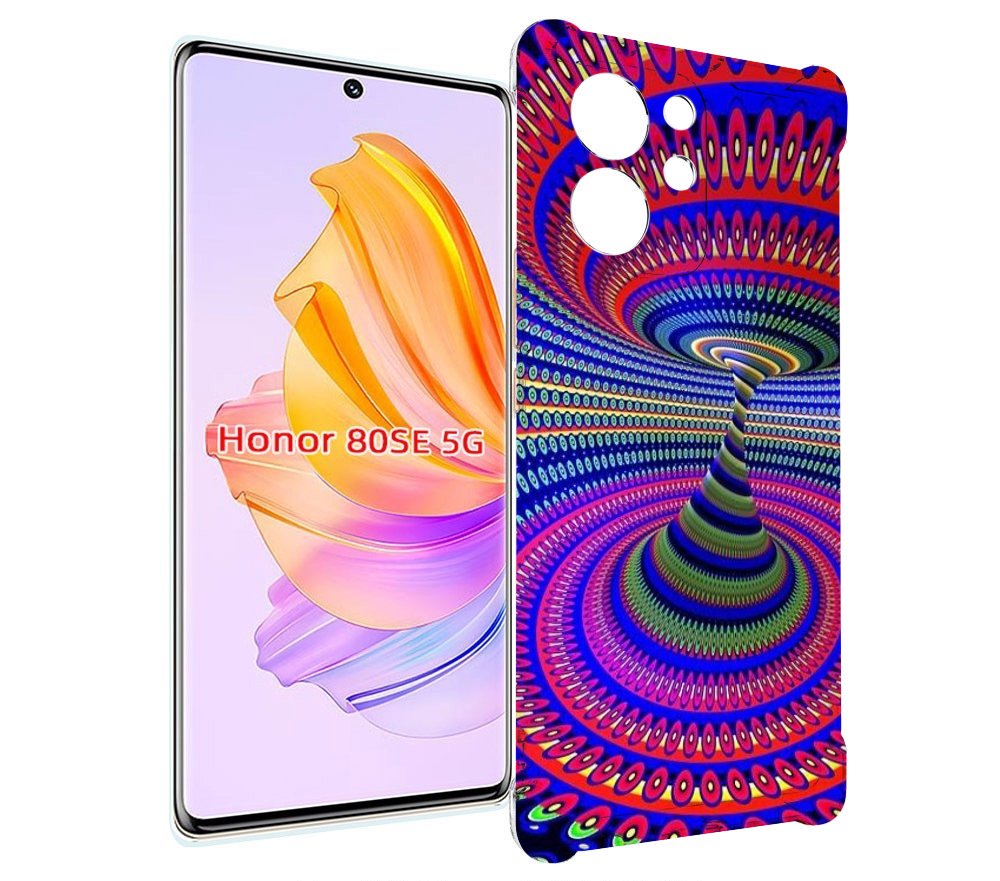 

Чехол MyPads оптическая иллюзия для Honor 80 SE, Прозрачный, Tocco