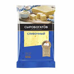 

Сыр полутвердый Сыробогатов Сливочный 50% БЗМЖ 200 г