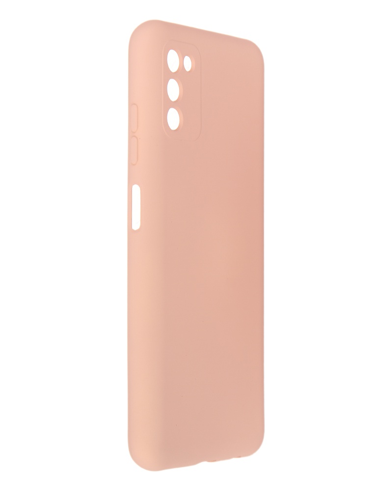 фото Чехол pero для samsung galaxy a03s liquid silicone light pink pcls-0072-pk