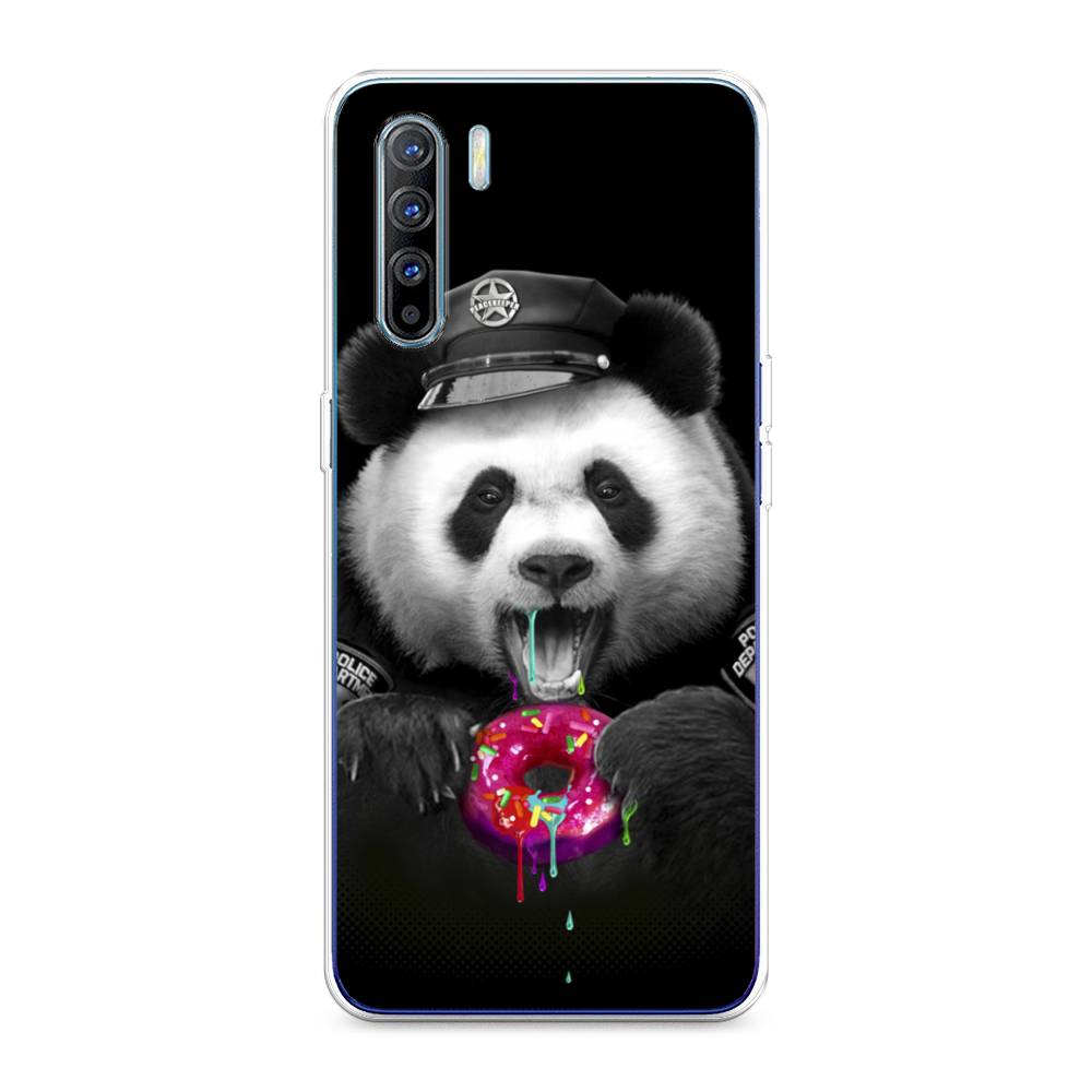 

Чехол Awog на Oppo A91/Reno 3 "Панда police", Разноцветный, 252450-2