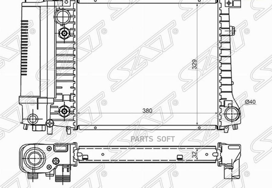 

SAT Радиатор BMW 3-SERIES E30 1.6/1.8 82-90
