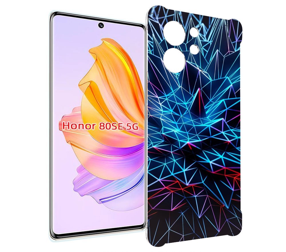

Чехол MyPads неоновая-абстракция для Honor 80 SE, Прозрачный, Tocco