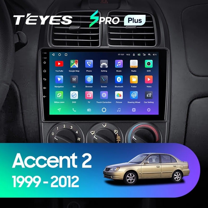 Штатная магнитола Teyes SPRO Plus 432 Hyundai Accent II LC2 1999-2012 3438500₽
