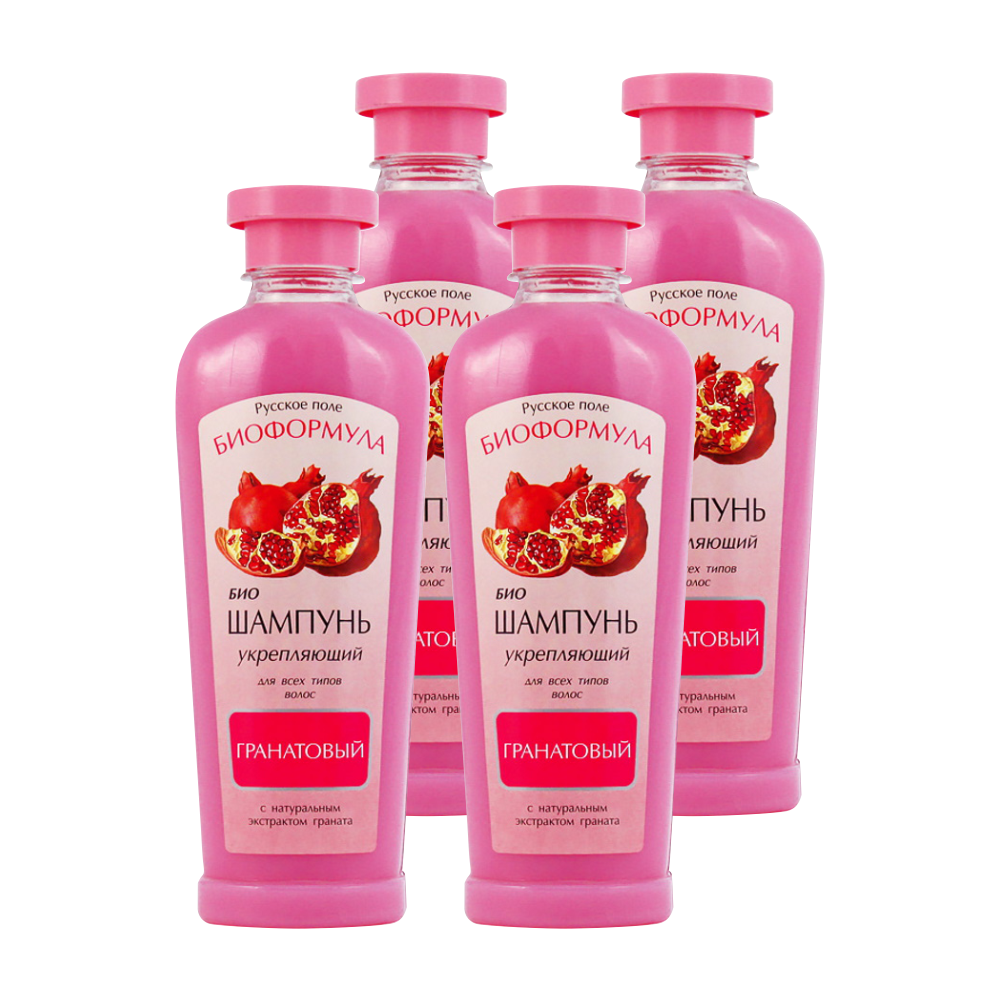 Шампунь Fratty Биоформула ганатовый укрепляющий для всех типов волос 270 мл х 4 шт.