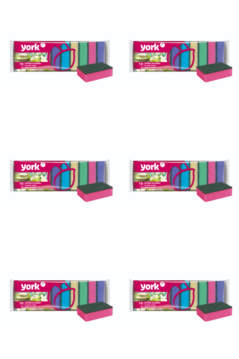 

YORK Губки ''YORK'' (Джамбо) 10 шт/уп, 6 уп