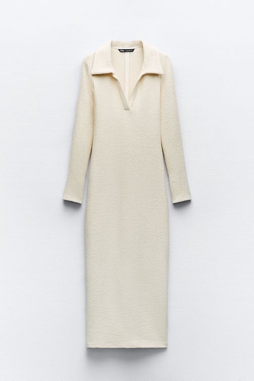 

Платье женское ZARA 02149010 бежевое M, Бежевый, 02149010