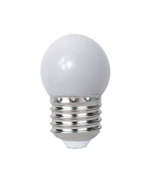 Лампа светодиодная PLED-ECO 1Вт G45 шар 4500К нейтр. бел. E27 для Белт-лайт JazzWay 504066