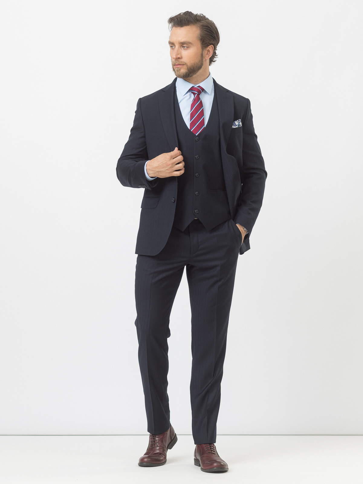 Костюм мужской Marc De Cler Ks-Tr2190-25574 синий 58/176 RU