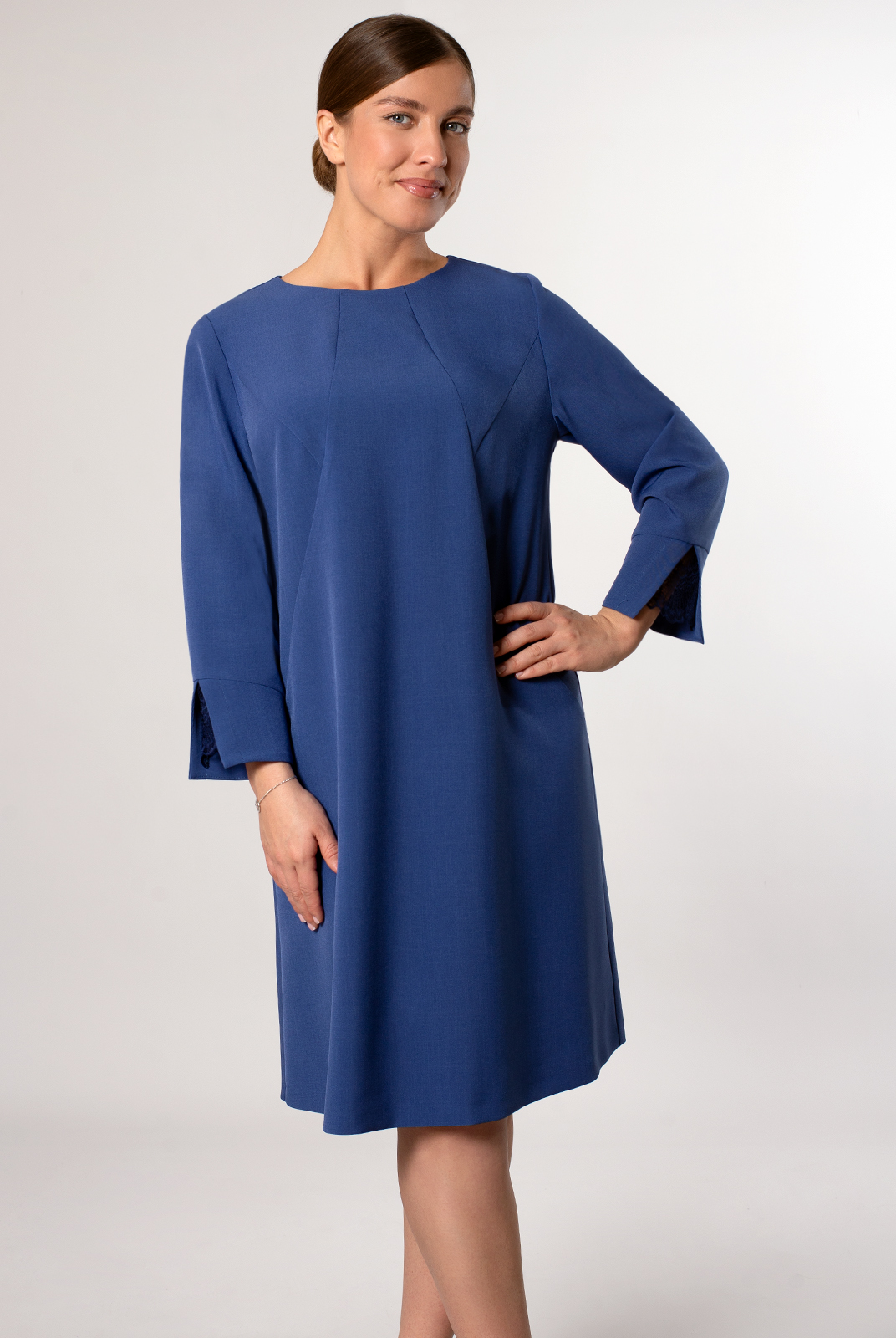 Платье женское Mila Bezgerts 3798ЛП синее 54 RU