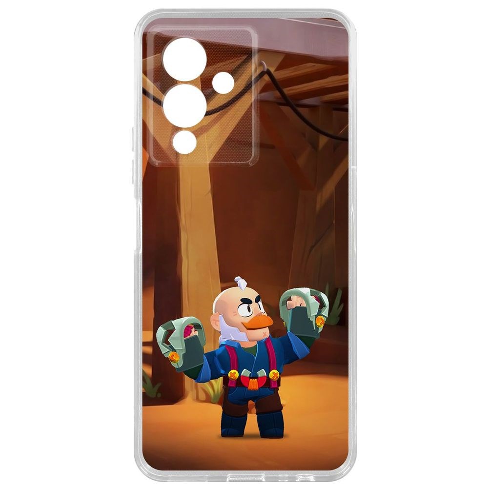 

Чехол-накладка Кейс Brawl Stars-Сэм для Infinix Note 12 Pro 5G, Прозрачный