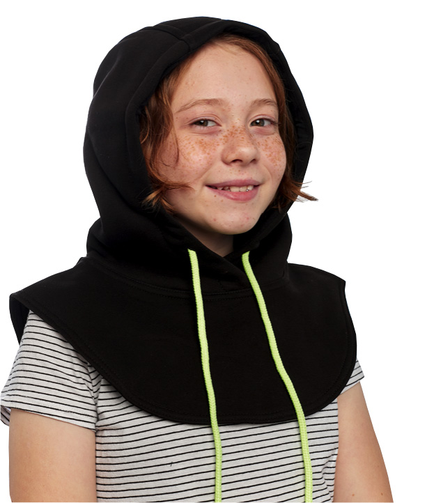 

Детский капор UNU clothing 6402019 с завязками черный р. 7-10 лет, 6402019