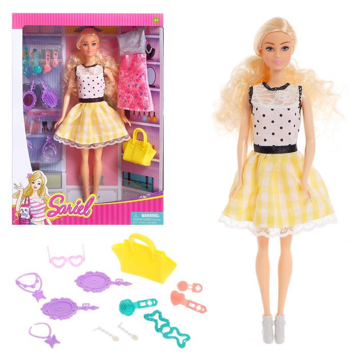 Кукла-модель Кристина с платьем и аксессуарами, МИКС, 6632010W