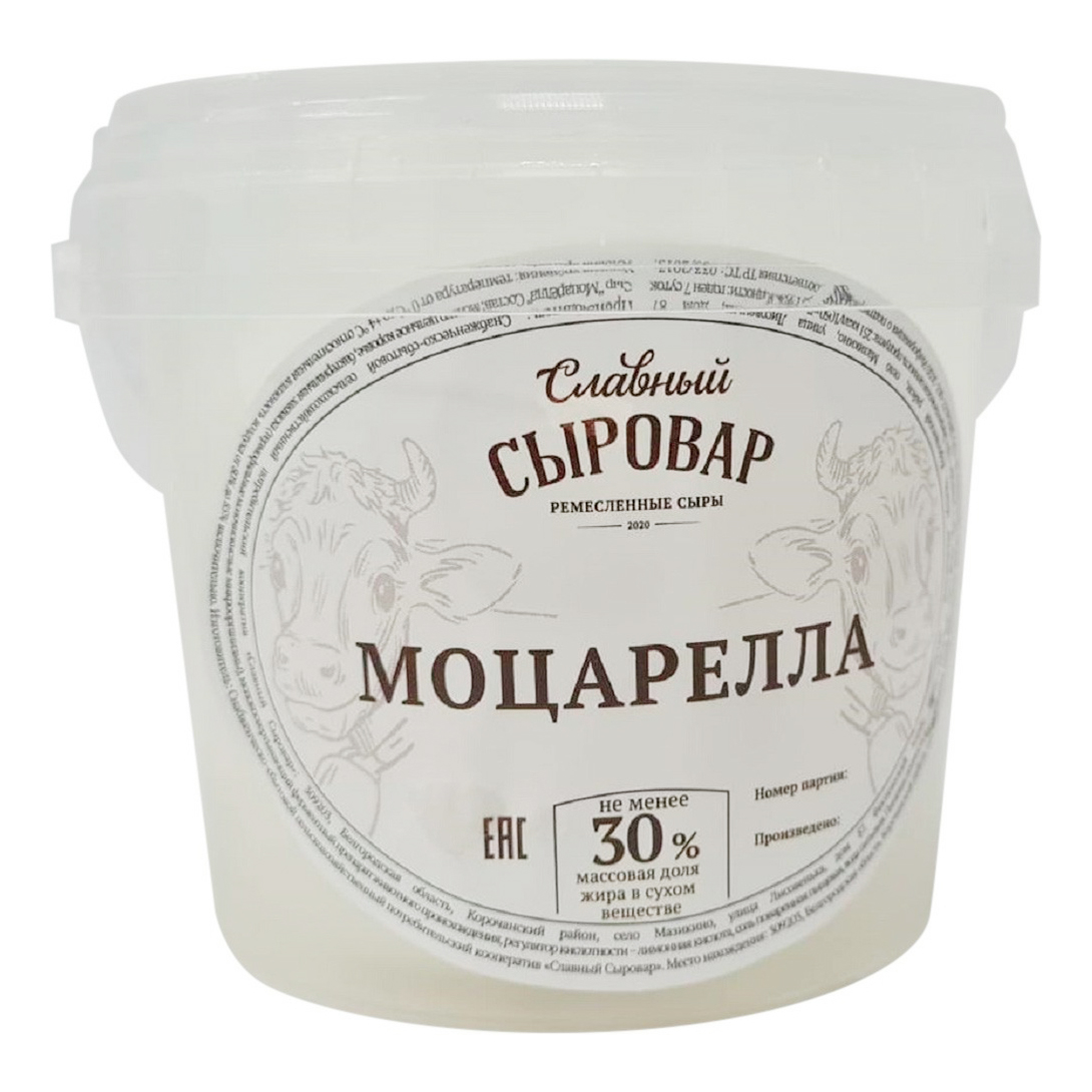 

Сыр мягкий Славный сыровар Моцарелла 30% 200 г