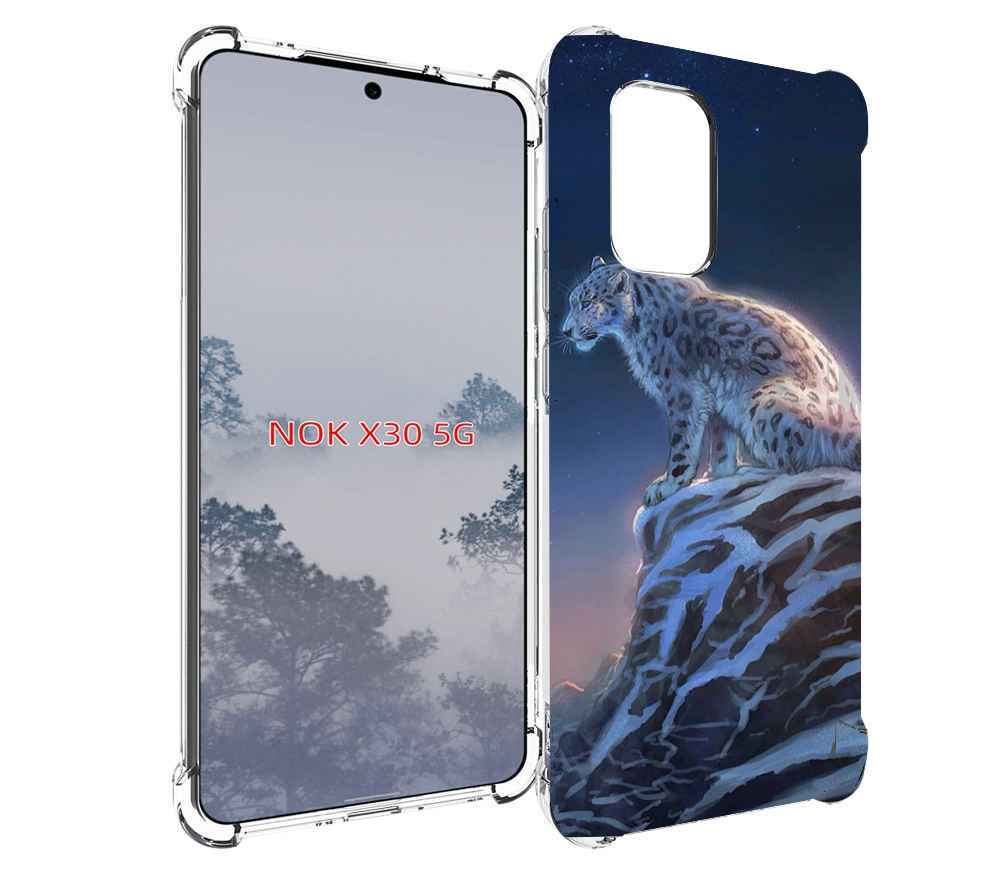 

Чехол MyPads Одинокий-Барс для Nokia X30 5G, Tocco