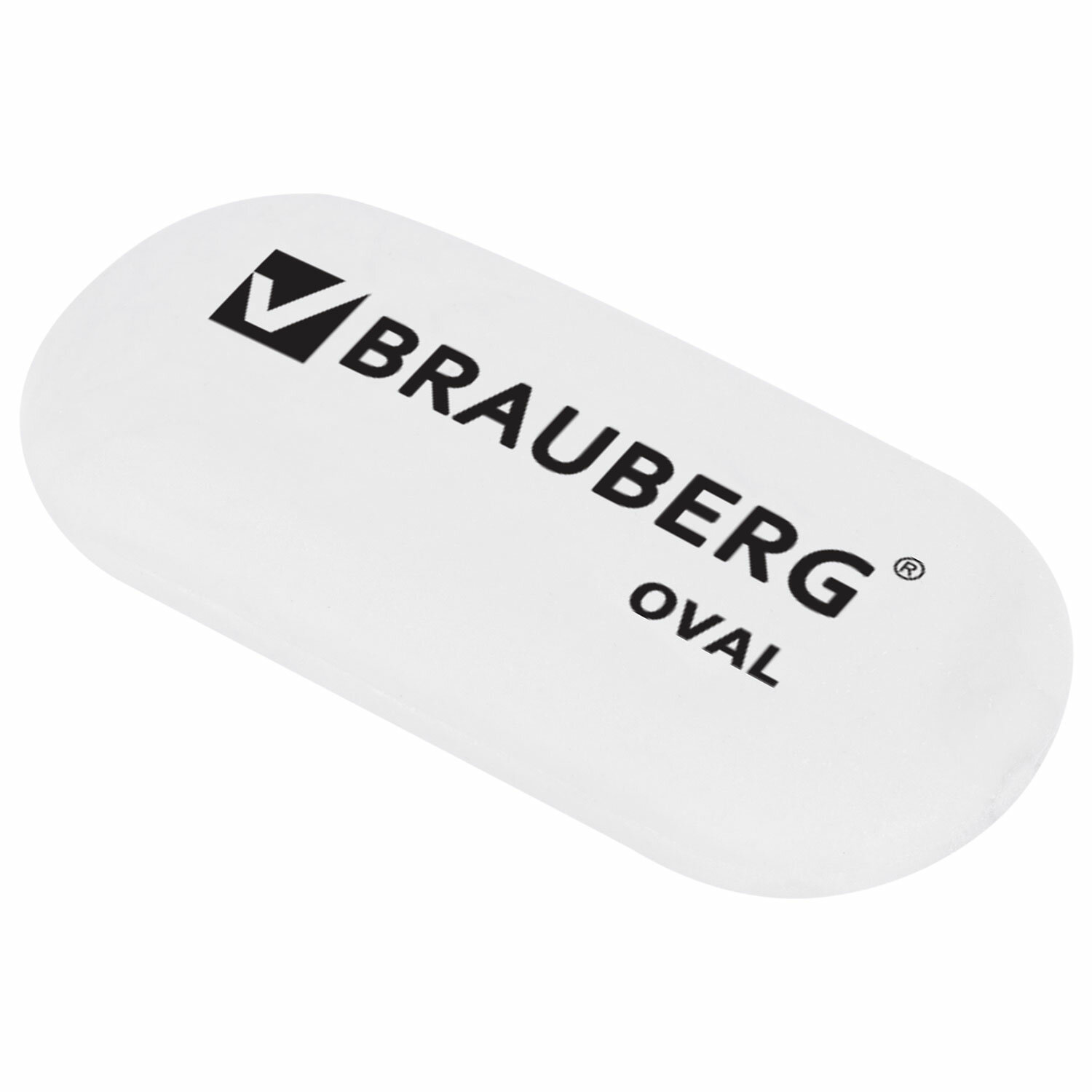 

Ластик Brauberg Oval, 55х23х10 мм, белый, овальный, 222471, 24 шт