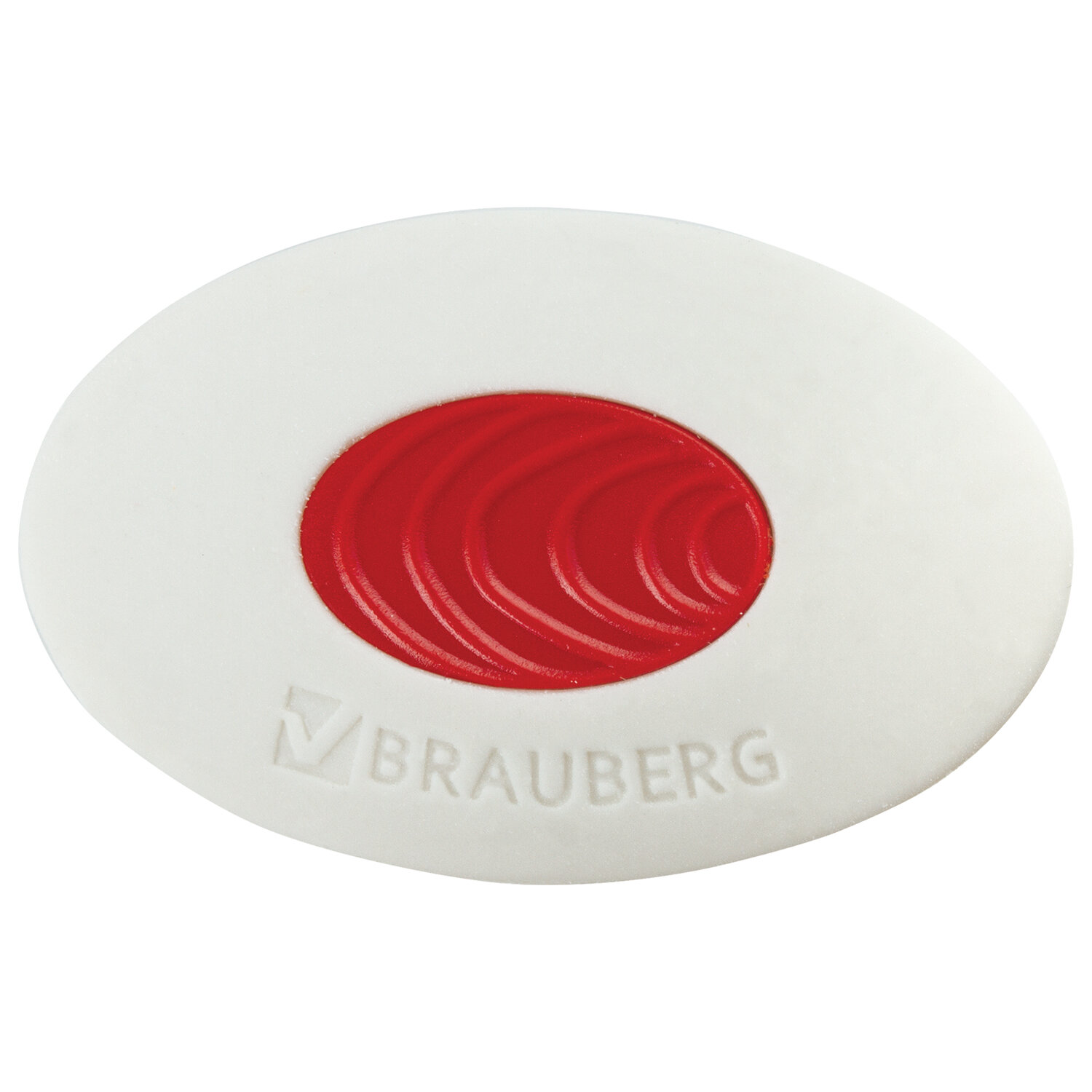 

Ластик Brauberg Oval PRO, 40х26х8 мм, овальный, красный пластиковый держатель 36 шт