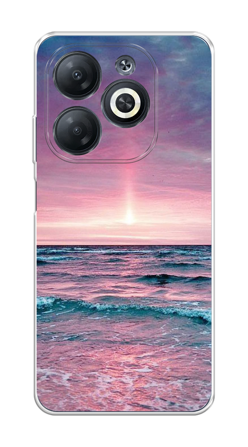 

Чехол на Infinix Smart 8 "Восход 3", Розовый;голубой, 3105150-1