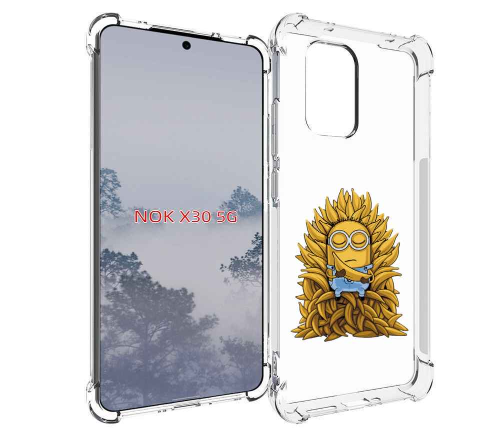 

Чехол MyPads Миньон с бананами для Nokia X30 5G, Tocco