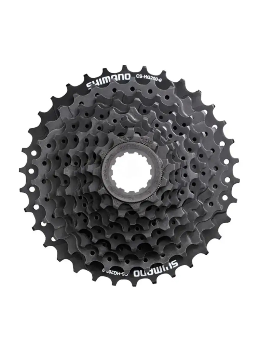 

Кассета Shimano HG-200 на 9 скоростей с количеством зубьев 11-36, Черный, HG-200