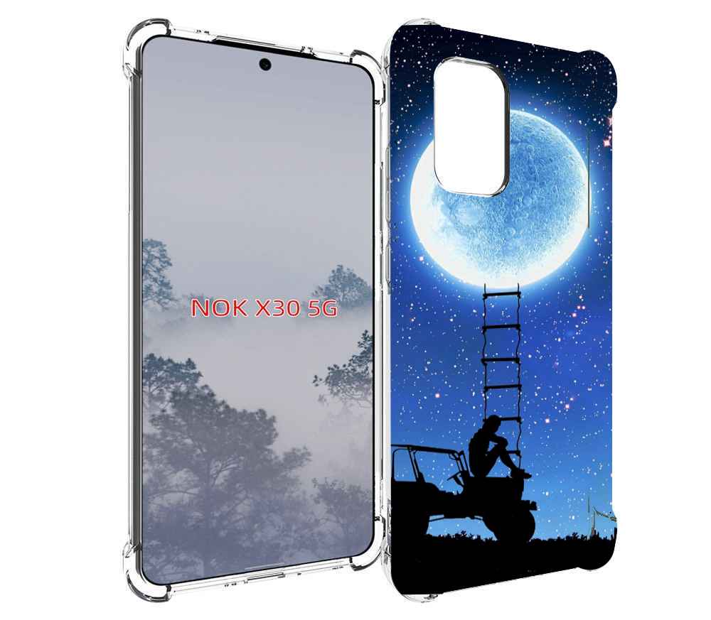 

Чехол MyPads Машина-на-лун для Nokia X30 5G, Tocco