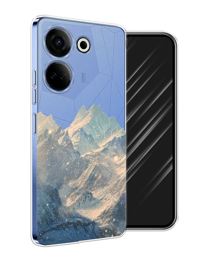 

Чехол Awog на Tecno Camon 20 "Горы арт 2", Серый