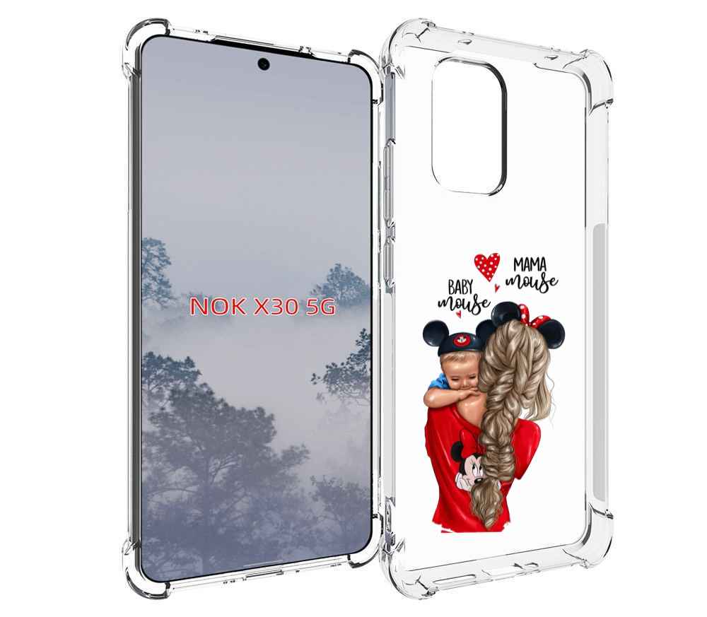 

Чехол MyPads Мама-маус женский для Nokia X30 5G, Tocco
