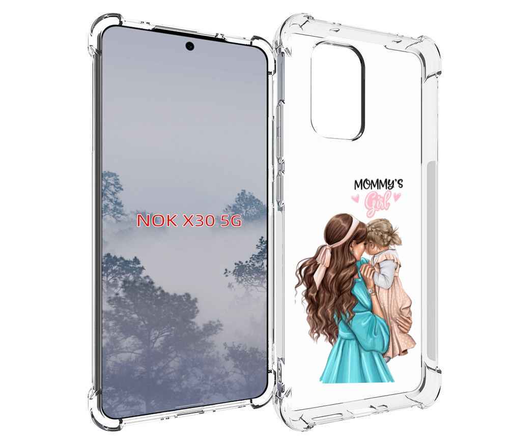 

Чехол MyPads Мама-девочки женский для Nokia X30 5G, Tocco