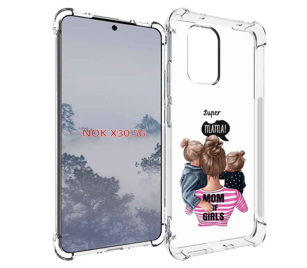 

Чехол MyPads Мама-девочек женский для Nokia X30 5G, Tocco