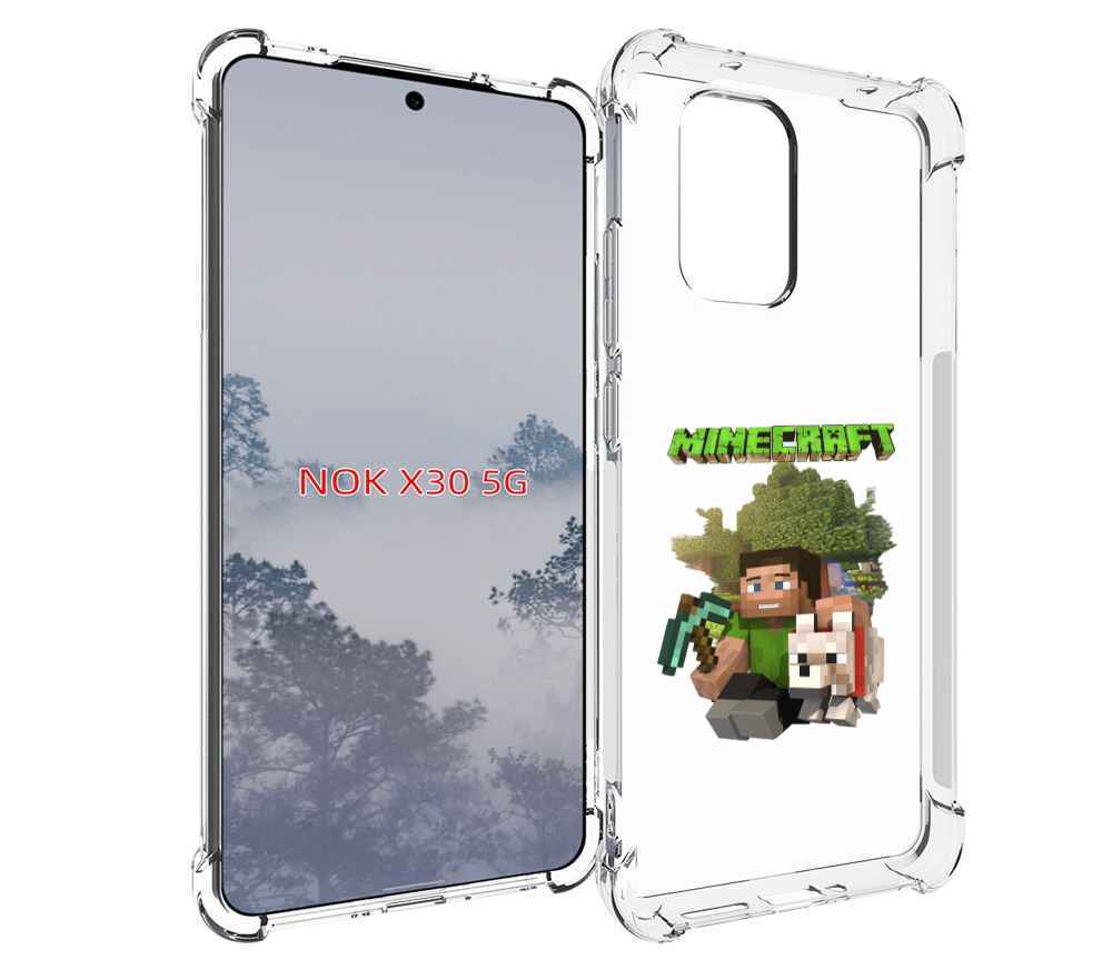 

Чехол MyPads Майнкрафт детский для Nokia X30 5G, Tocco