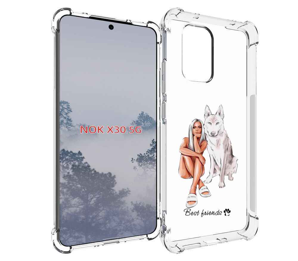 

Чехол MyPads Лучшие-друзья для Nokia X30 5G, Tocco