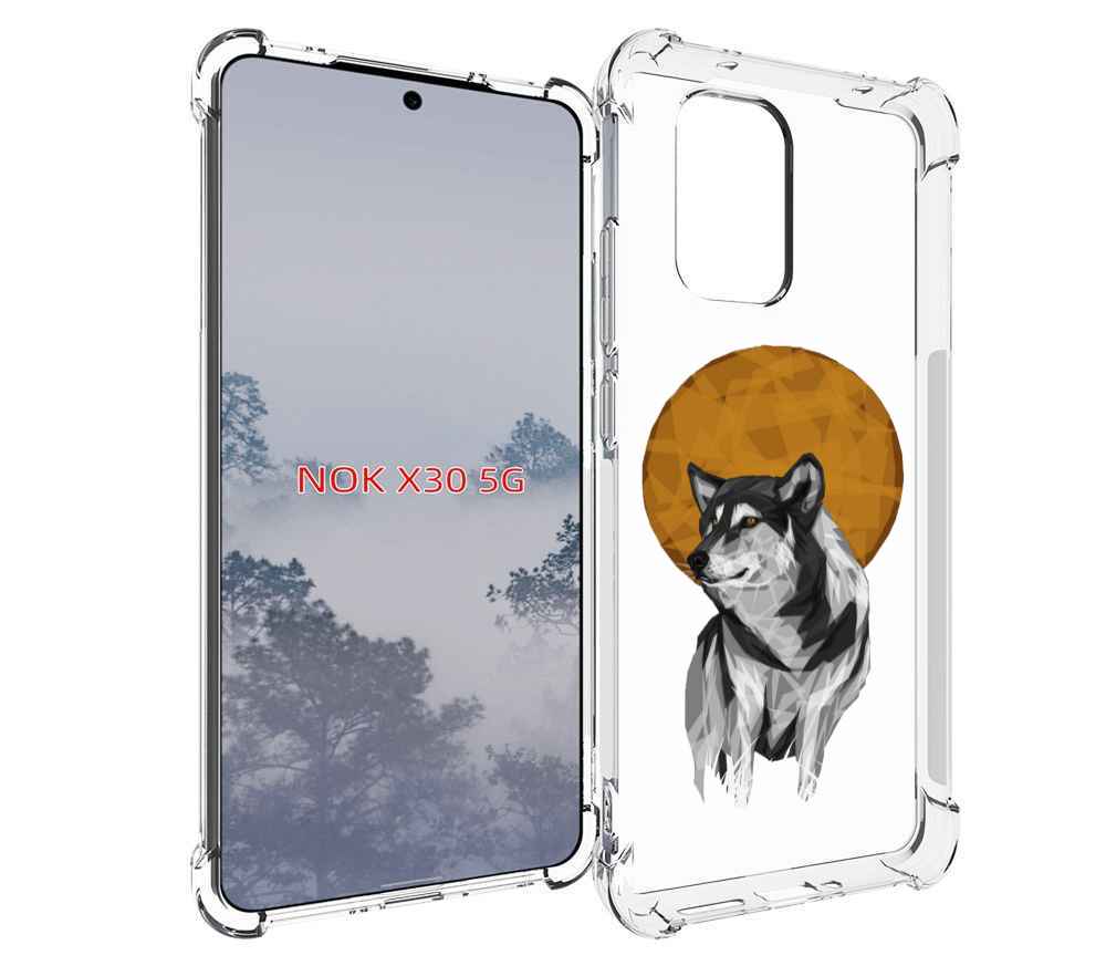 

Чехол MyPads Лунный волк для Nokia X30 5G, Tocco