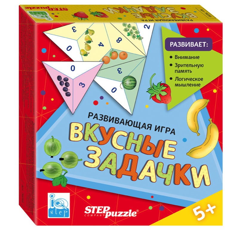 

Развивающая игра IQ step Вкусные задачки. Тримино Step Puzzle, 76058