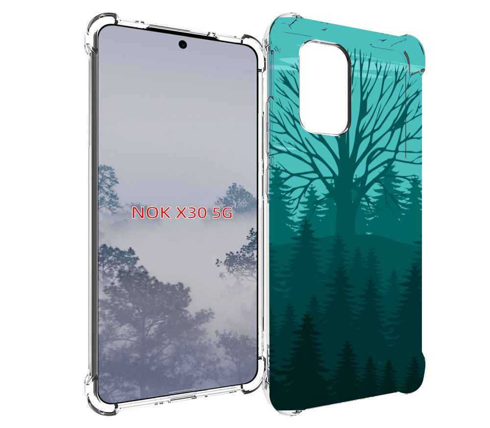 

Чехол MyPads Лес для Nokia X30 5G, Tocco