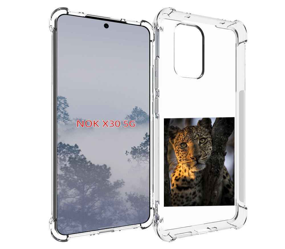 

Чехол MyPads Леопард для Nokia X30 5G, Tocco