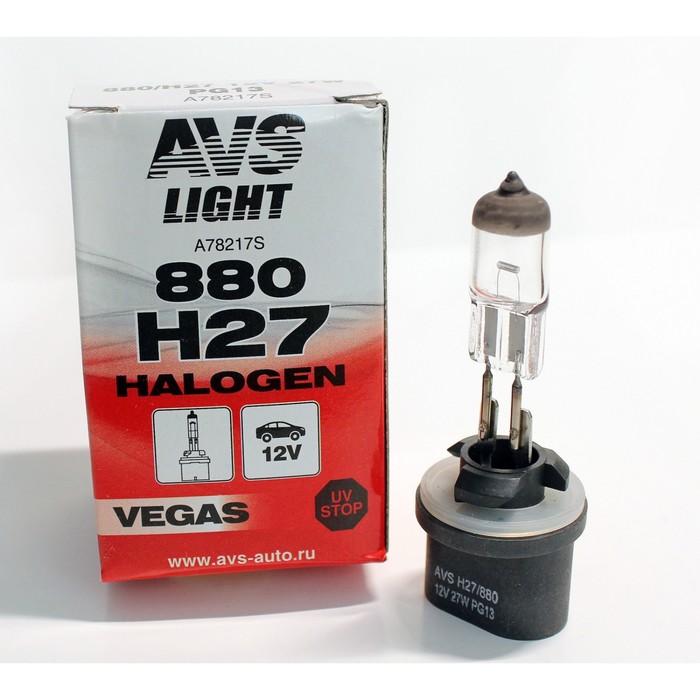 

Лампа галогенная AVS Vegas H27/880 12V.27W (1 шт.)