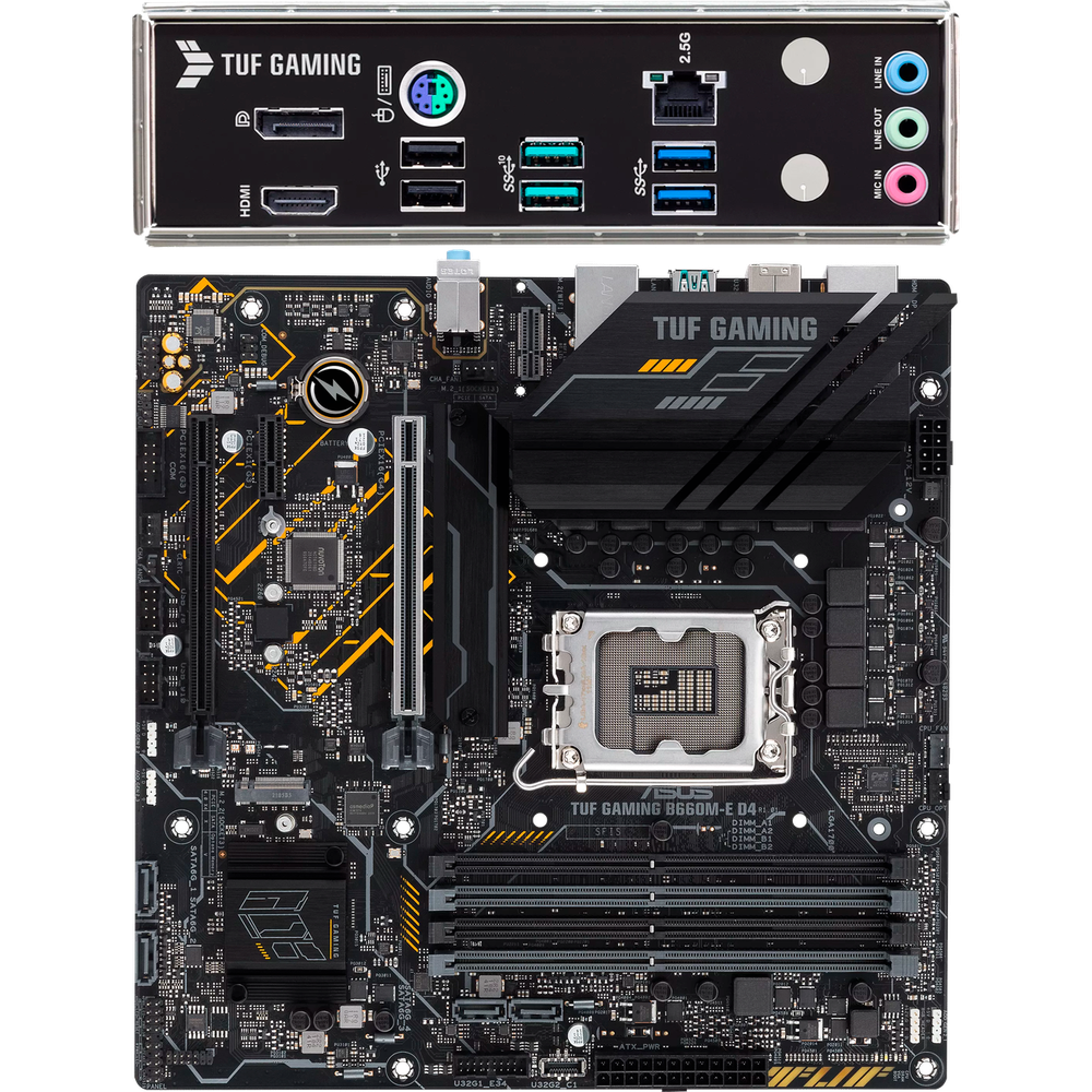 фото Материнская плата asus b660 lga1700 ddr4 ( tuf gaming b660m-e d4 ) matx, ret