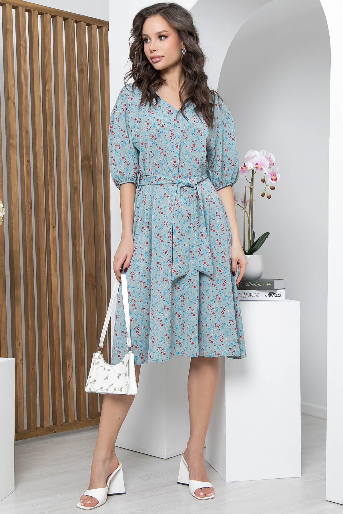 

Платье женское LT Collection Аллегра голубое 46 RU, Голубой, Аллегра