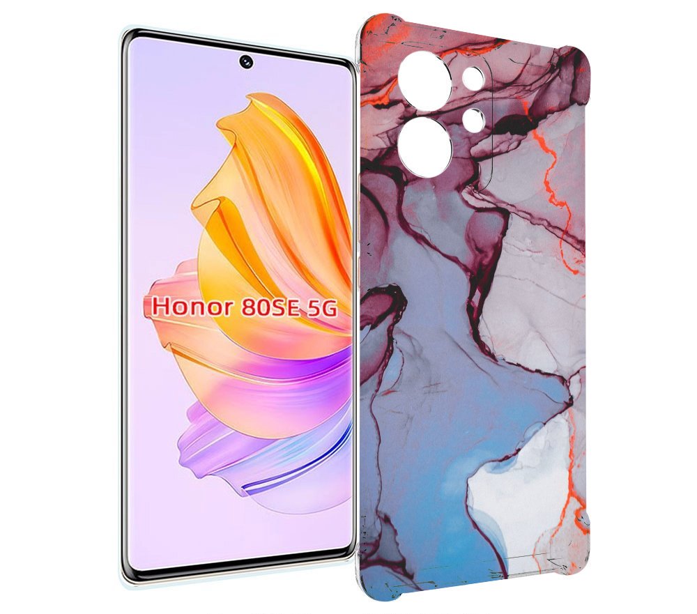 

Чехол MyPads мраморный рисунок для Honor 80 SE, Прозрачный, Tocco