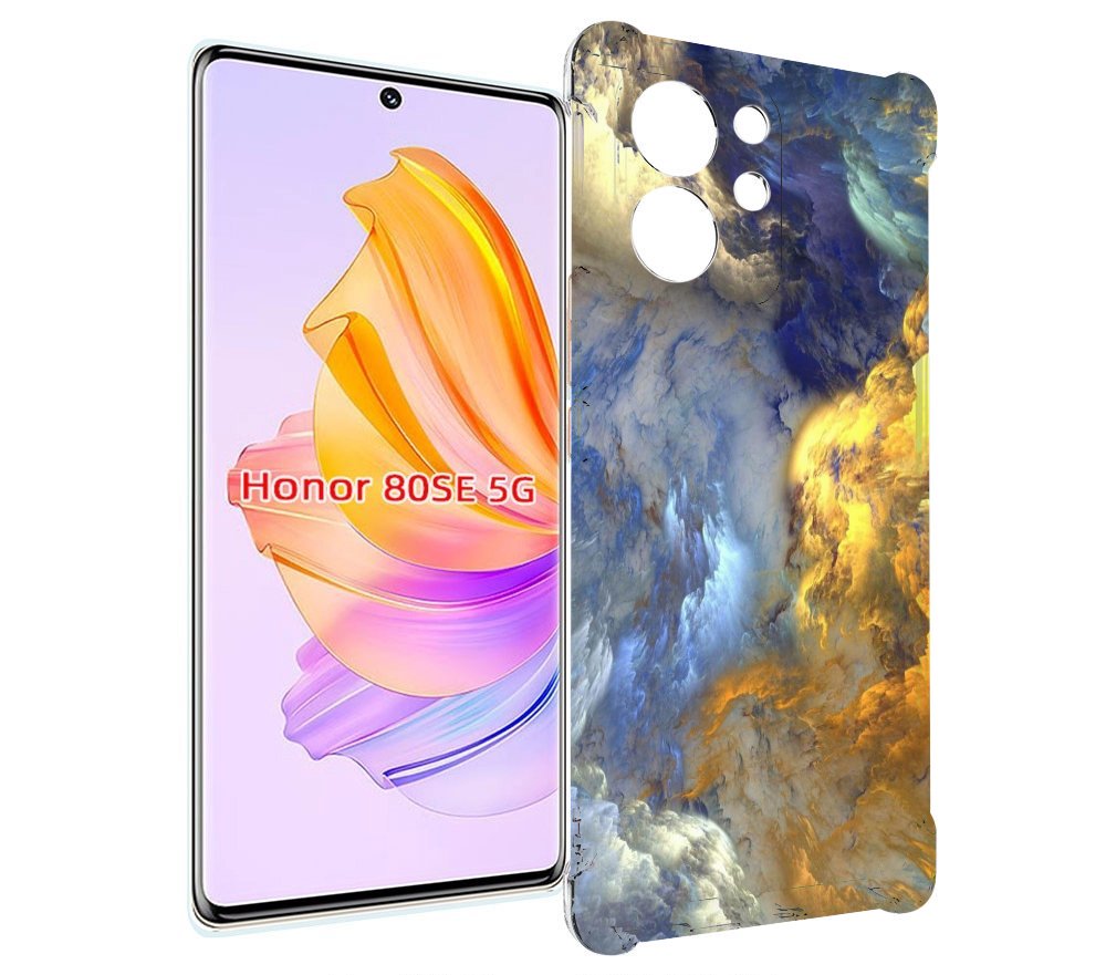 

Чехол MyPads мраморное небо для Honor 80 SE, Прозрачный, Tocco