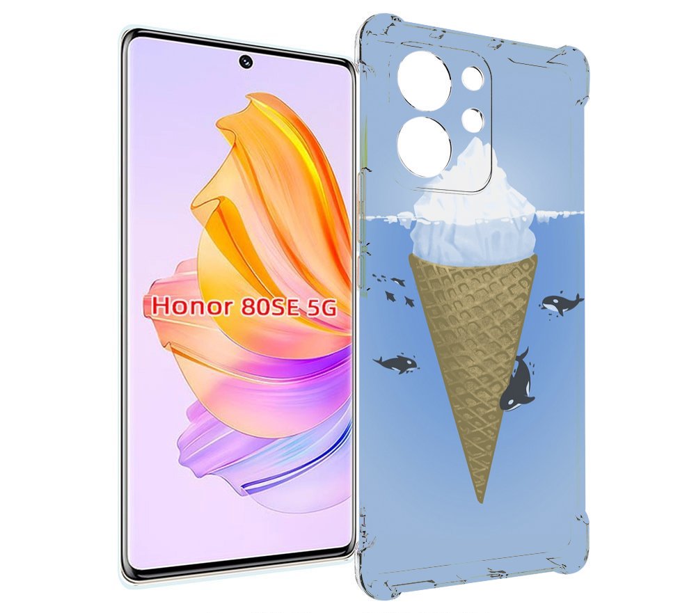 

Чехол MyPads мороженное-у-косаток для Honor 80 SE, Прозрачный, Tocco