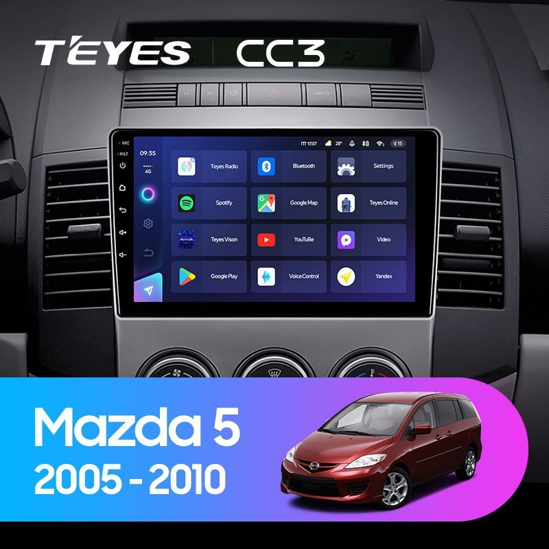 

Штатная магнитола Teyes CC3 360 6/128 Mazda 5 2 CR (2005-2010), CC3 360