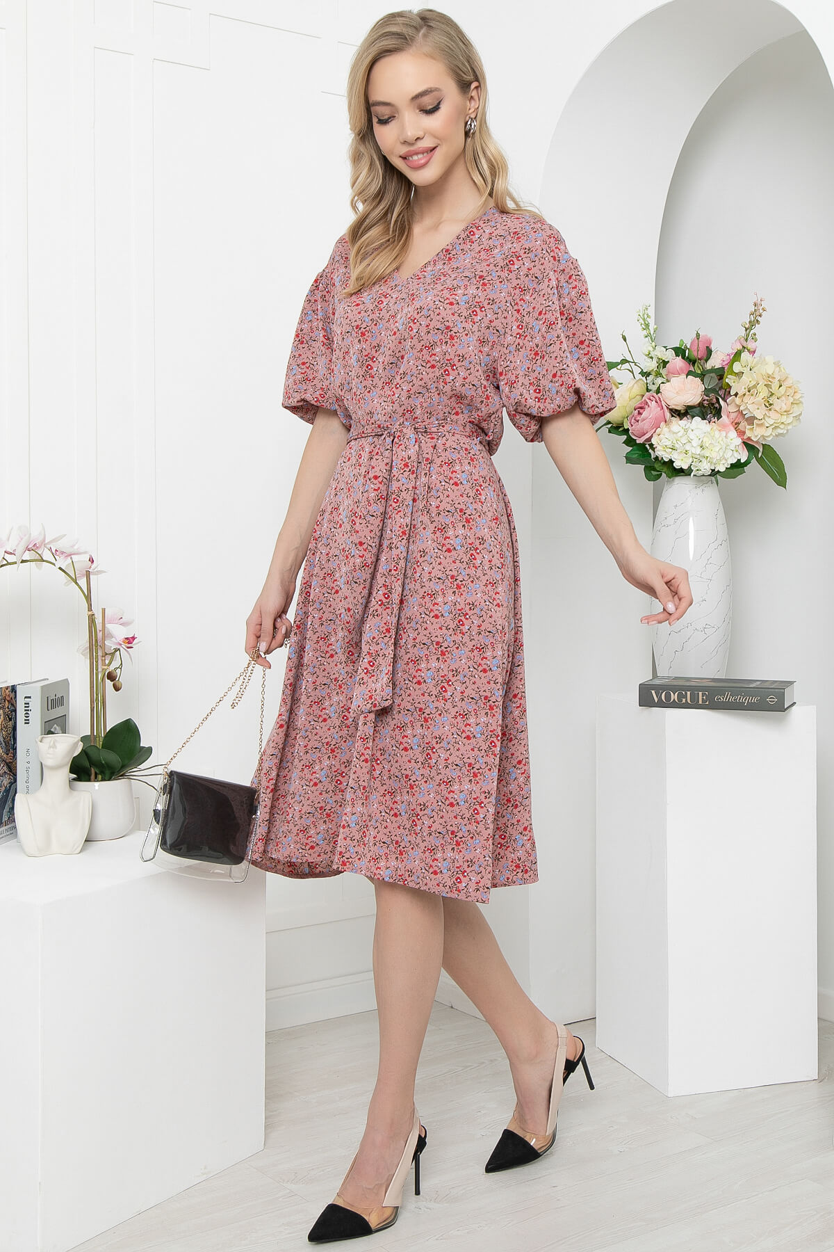 

Платье женское LT Collection Аллегра розовое 46 RU, Розовый, Аллегра