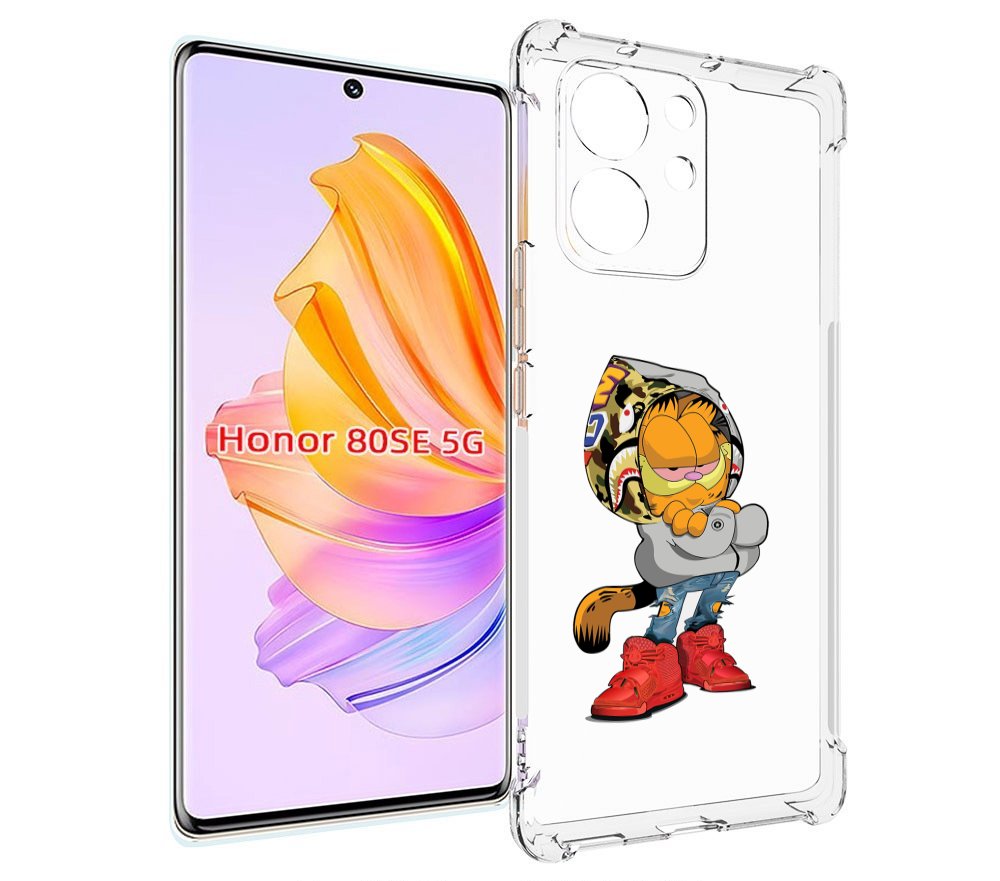 

Чехол MyPads модный-котяра детский для Honor 80 SE, Прозрачный, Tocco