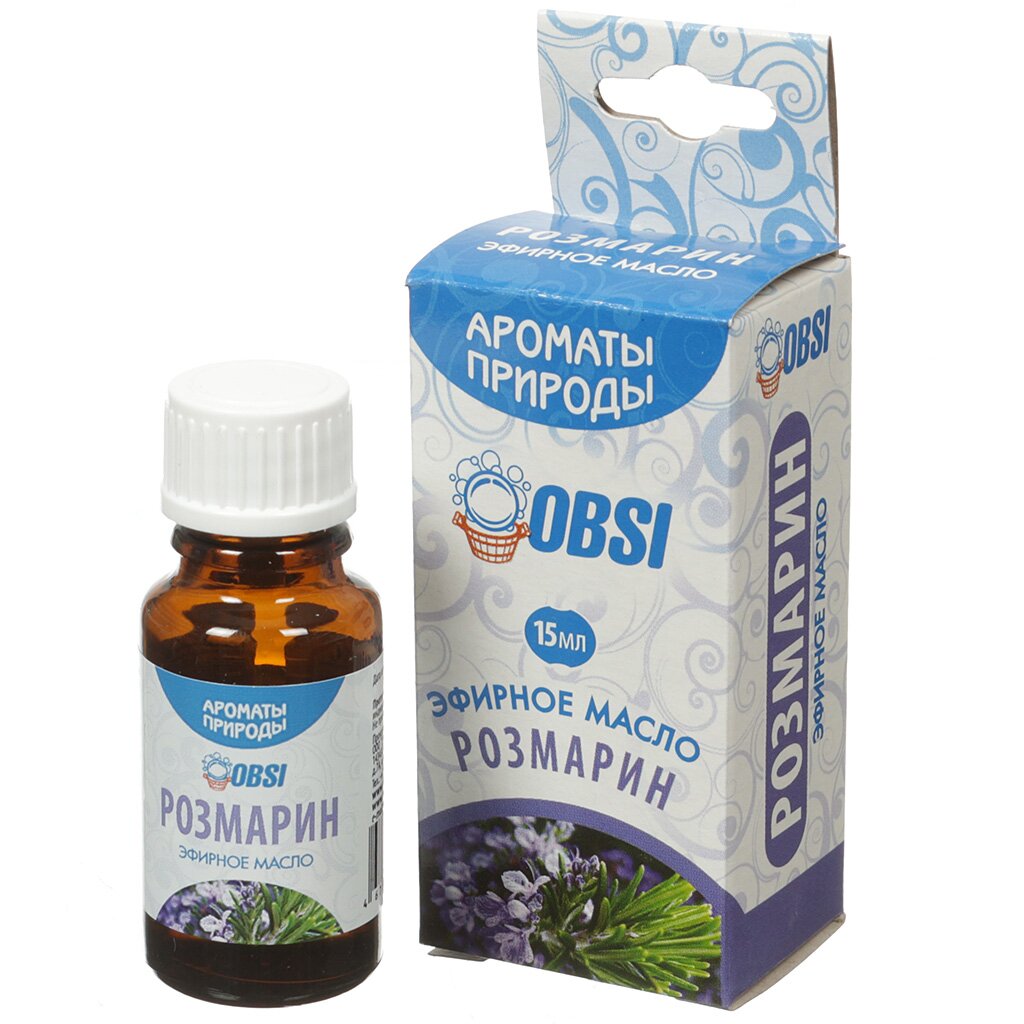 

Масло эфирное OBSI, Розмарин, 15 мл, БМ094